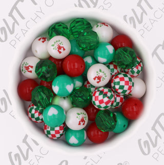 Christmas Castle Gumball Beads - 50